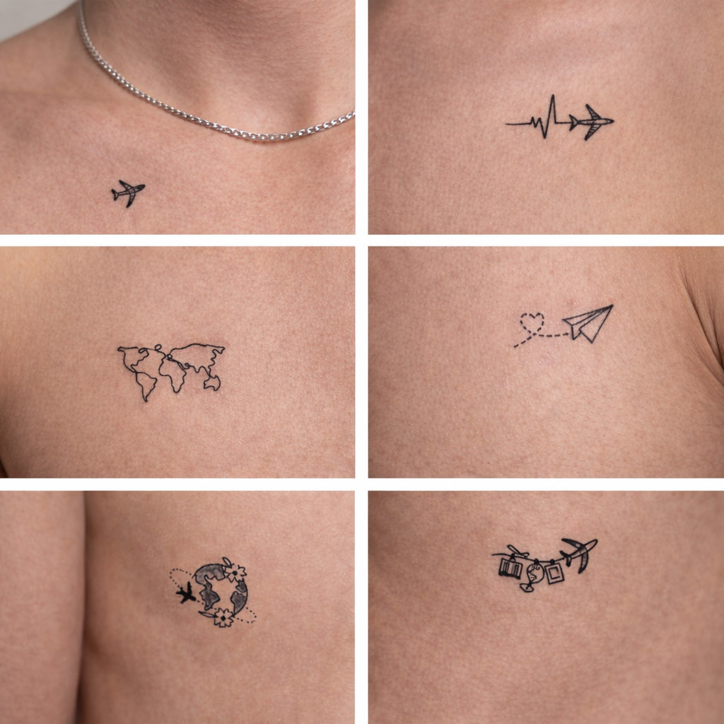 Travel Collection Tattoos on Chest