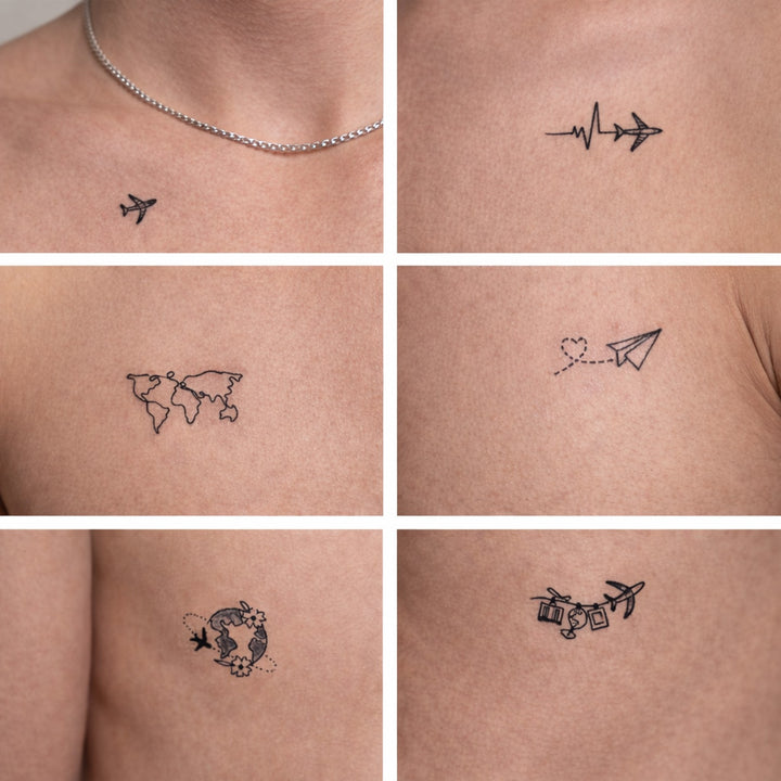 Travel Collection Tattoos on Chest