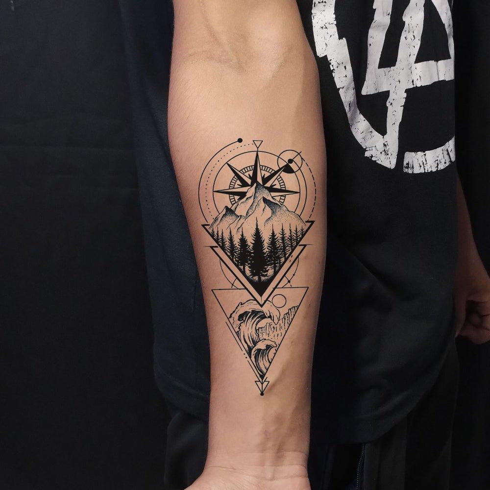 True North Tattoo on Arm