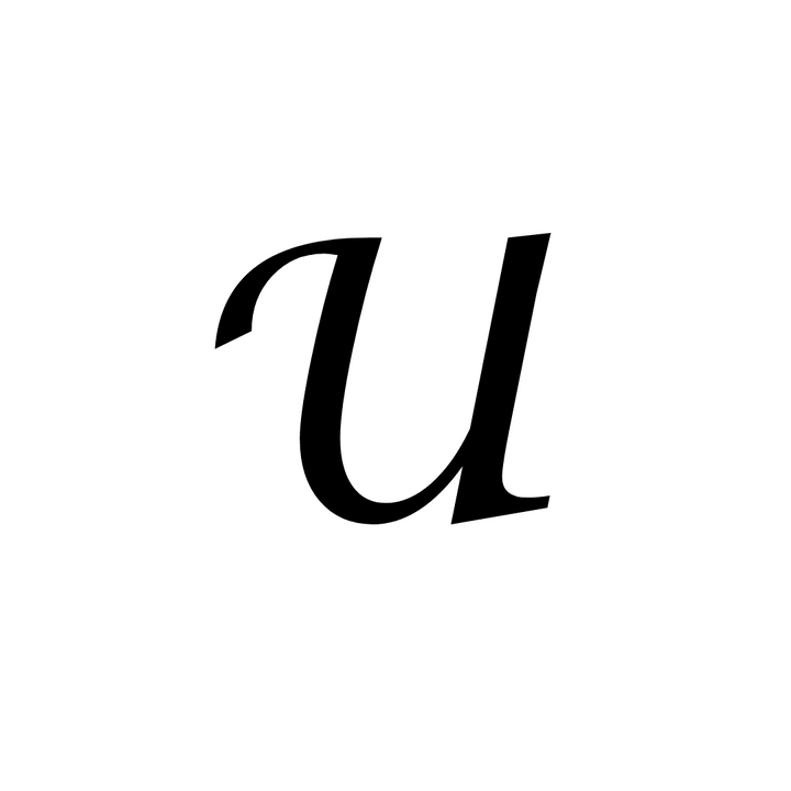 U Letter Tattoo - inkbolt