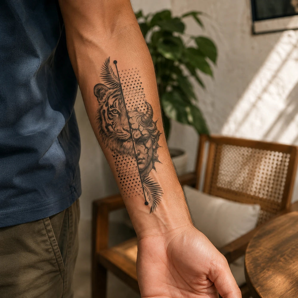 Untamed Spirit Tattoo On Forearm