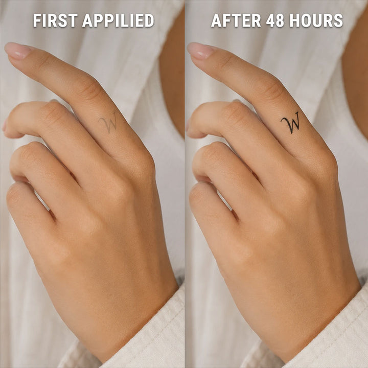 W-Letter-Tattoo-after-before