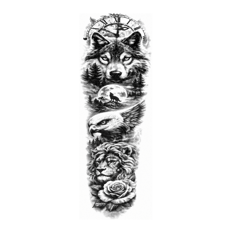 Wolf & Eagle sleeve
