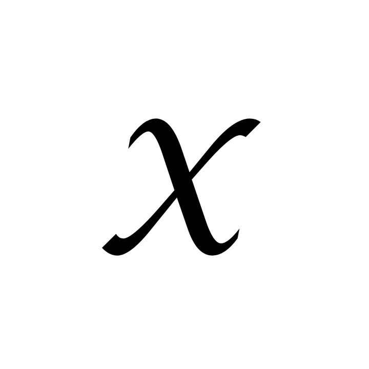 X Letter Tattoo - inkbolt