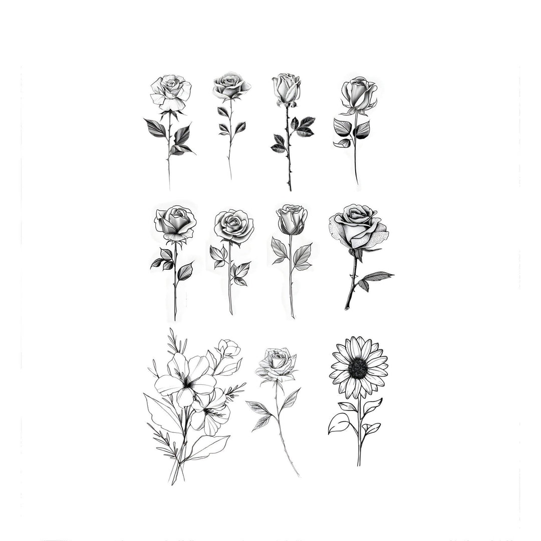 Assortment of Flowers - inkbolt