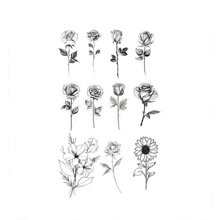Assortment of Flowers - inkbolt