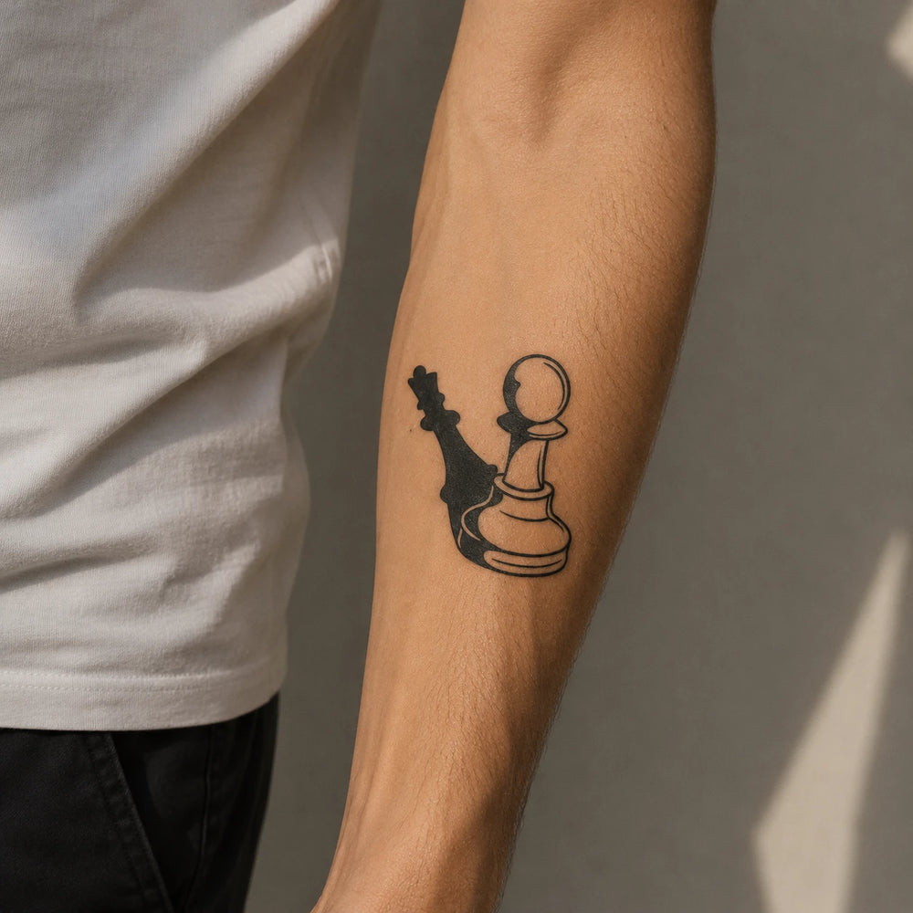 chess Tattoo on Hand