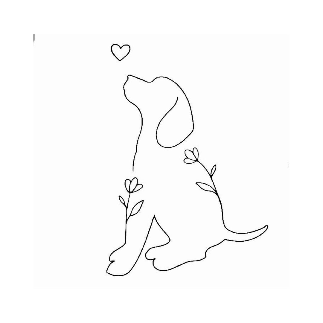 Dog Silhouette - inkbolt