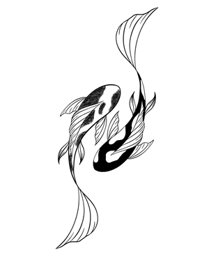 Yin Yang Koi Fish