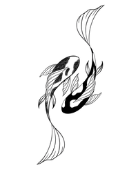 Yin Yang Koi Fish