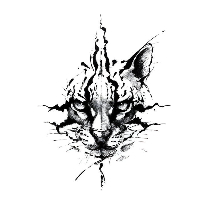Fierce Cat Tattoo