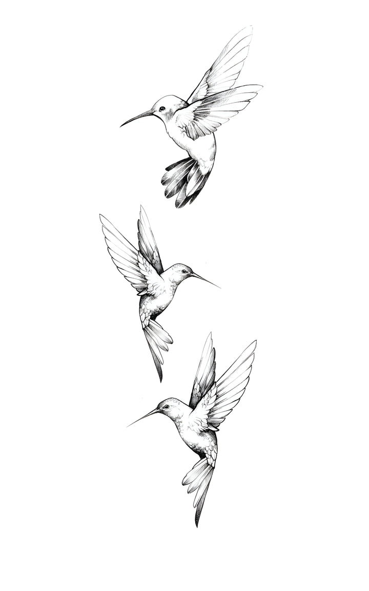 Hummingbird Trio Tattoo