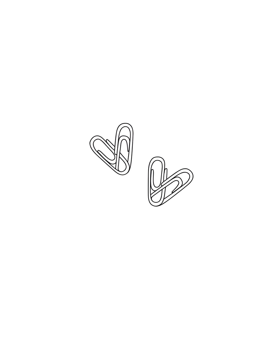 Paperclip Heart Tattoo