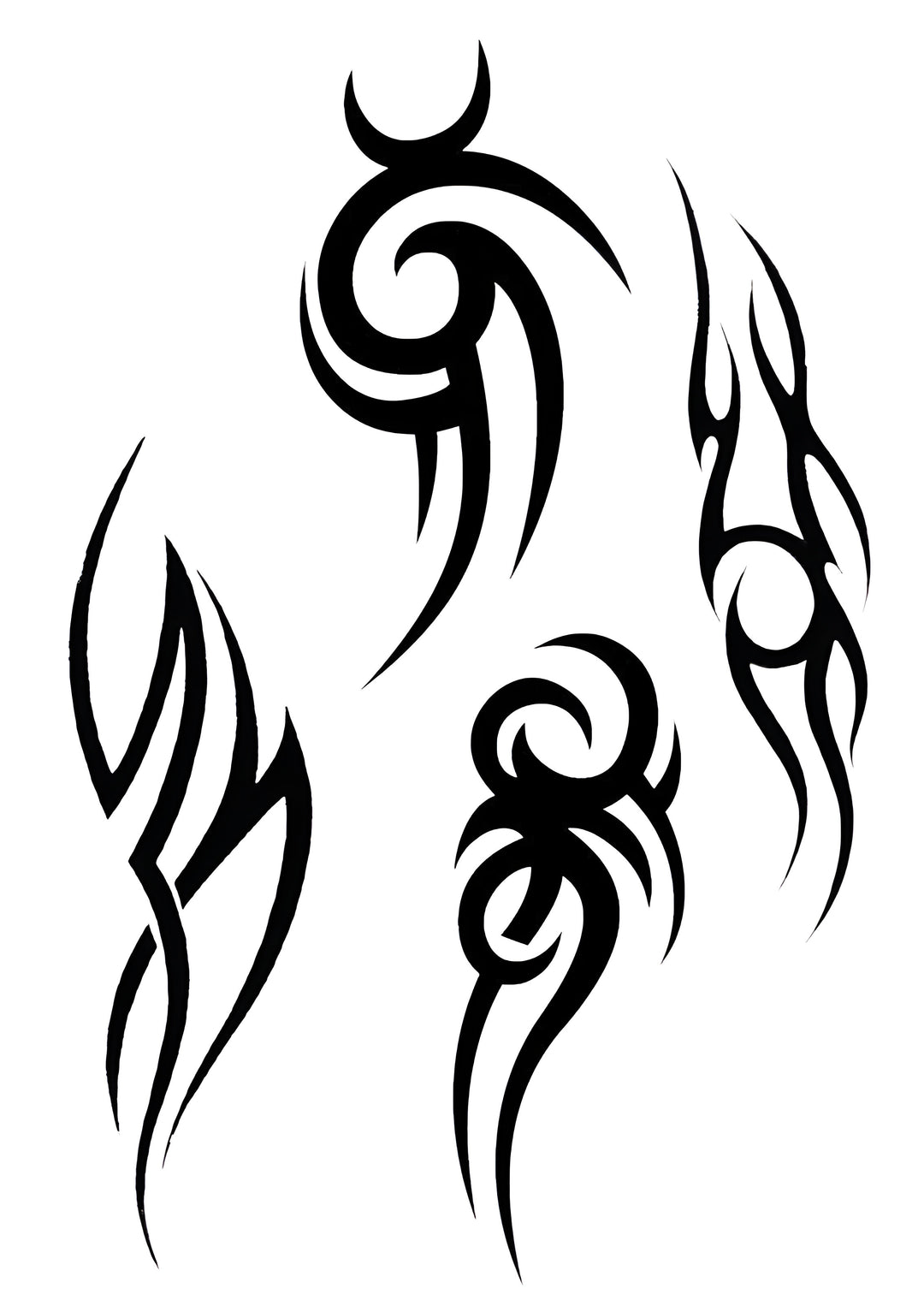 Tribal Swirl Freedom Tattoo