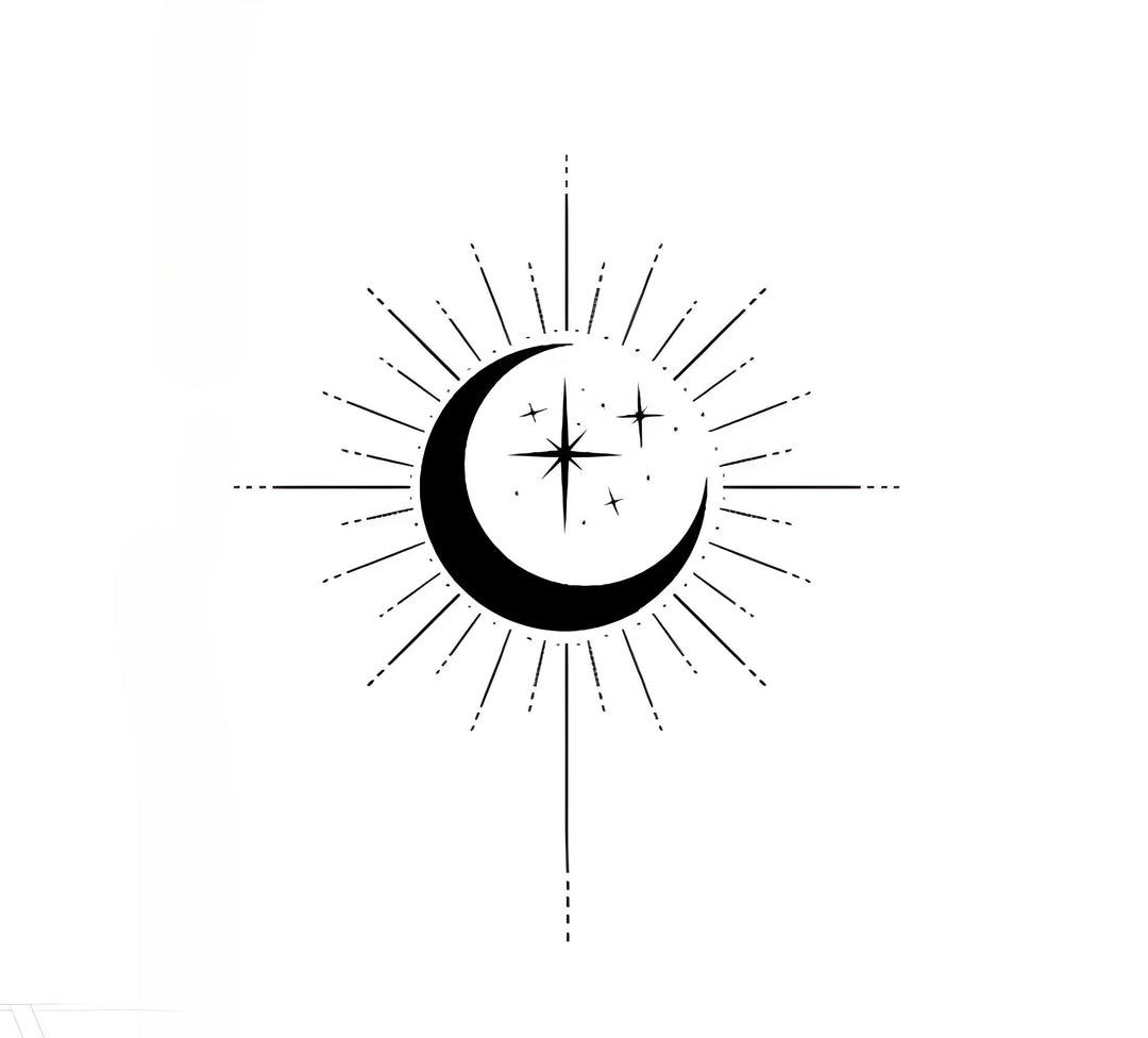 Sun & Moon Harmony Tattoo