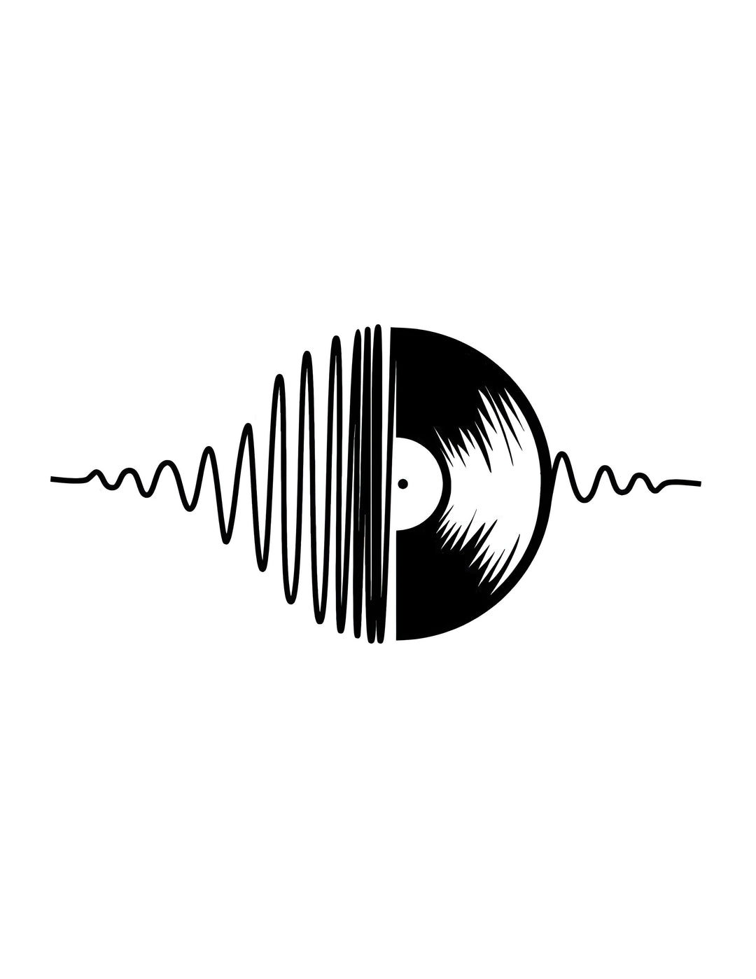 Vinyl Record Soundwave Tattoo