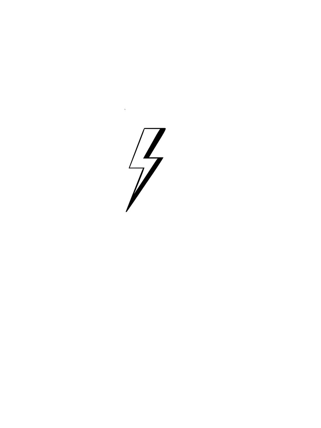 Lightning Bolt Tattoo