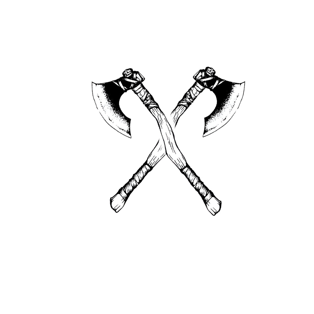 Double Axes Tattoo