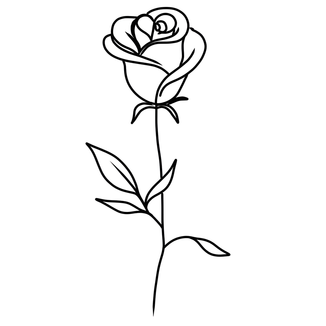 Elegant Rose Tattoo