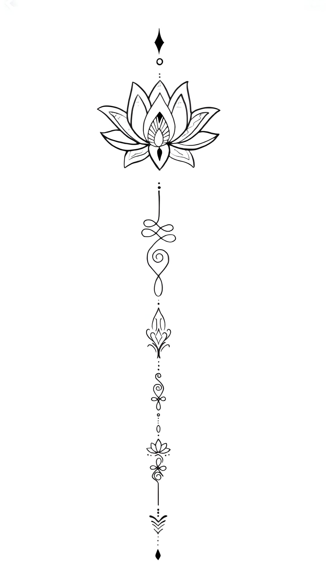 Ornamental Lotus Bloom Tattoo
