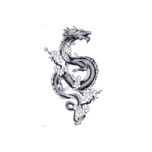 Dragon with Cherry Blossoms