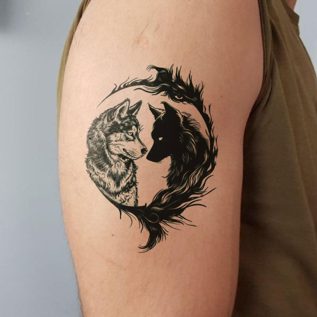 Dual Wolf Instinct - inkbolt