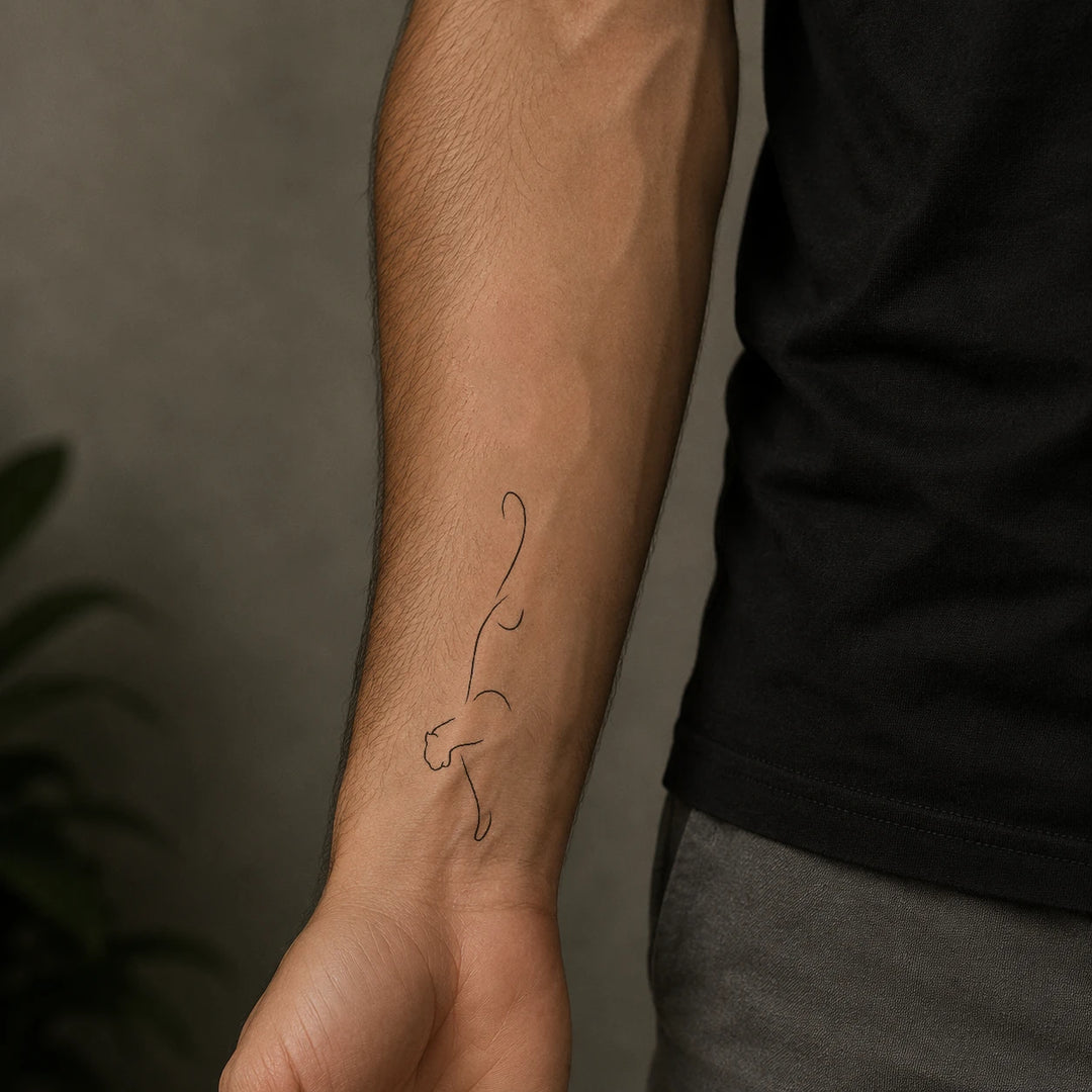 jaguar Tattoo On Man hand