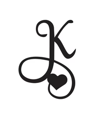 Signature Heart Initial Tattoo
