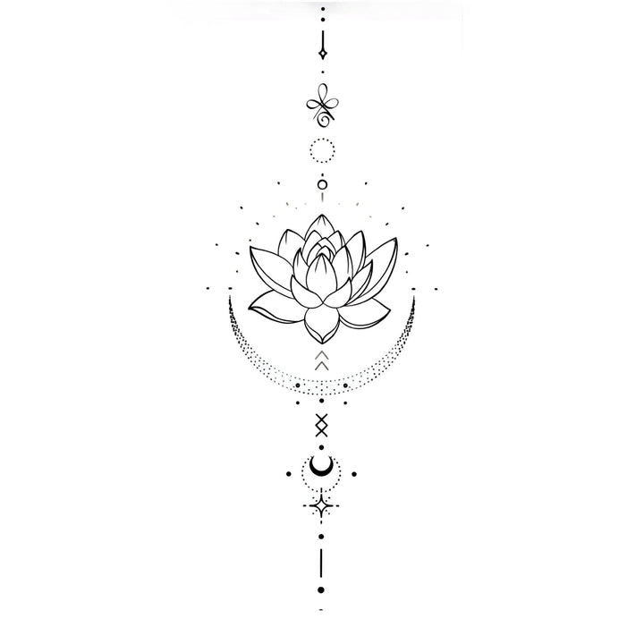 Lotus Sacred Bloom - inkbolt