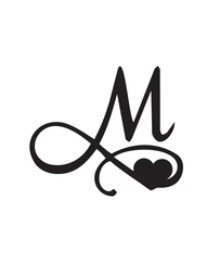 Signature Heart Initial Tattoo