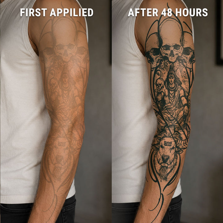 mahakal-sleeve-after-before