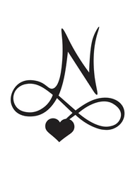 Signature Heart Initial Tattoo