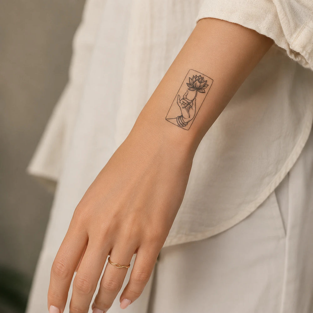 padma Tattoo on arm