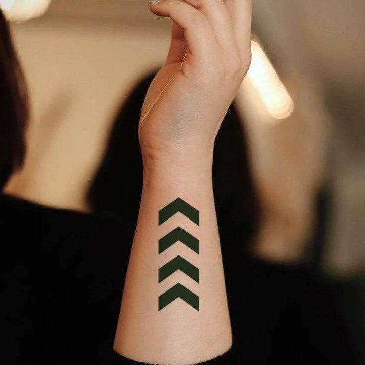Chevron tattoo on arm
