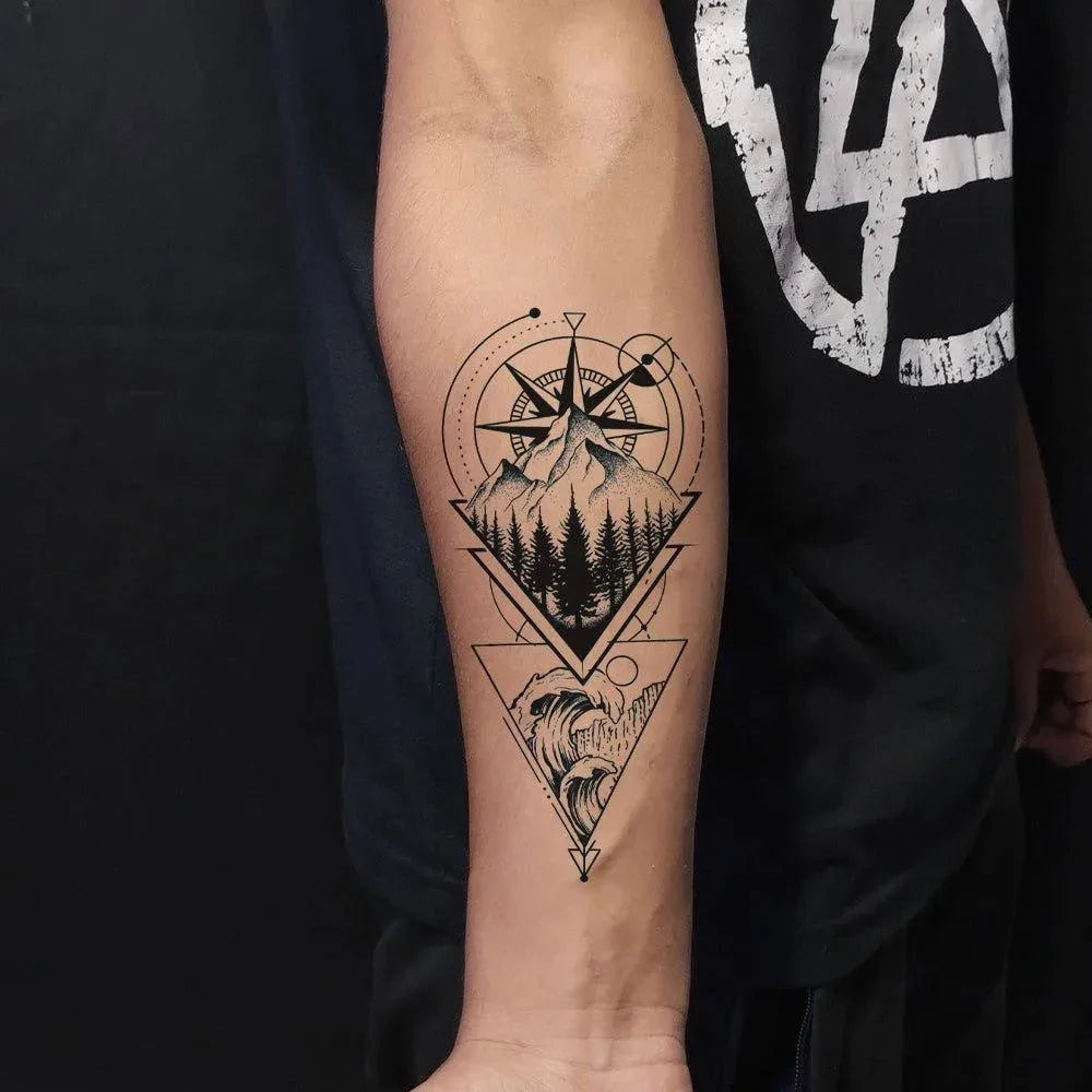 True North Tattoo on Arm