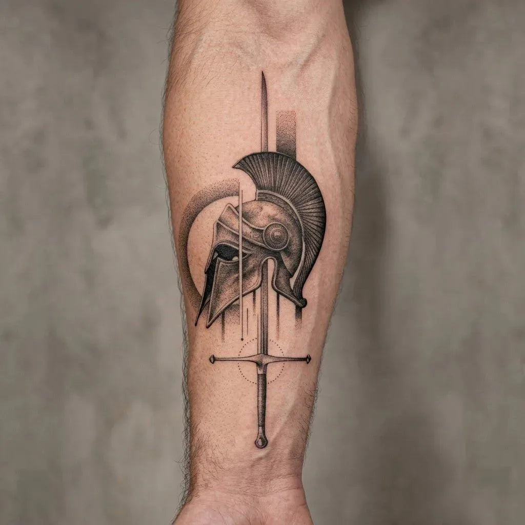 Spartan Fury Tattoo on Arm