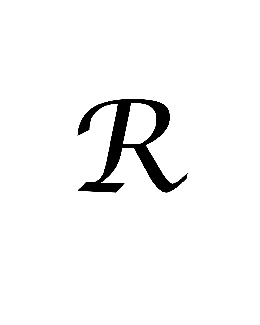 R Letter Tattoo - inkbolt