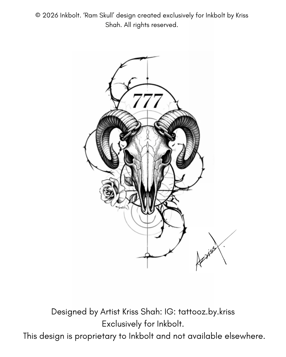 Ram Skull - inkbolt