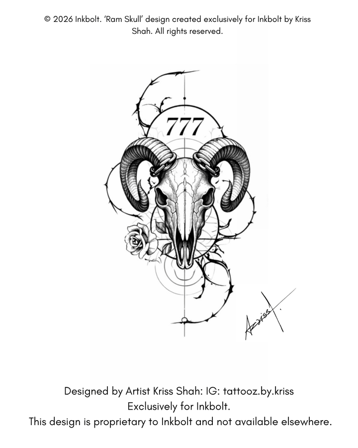 Ram Skull - inkbolt