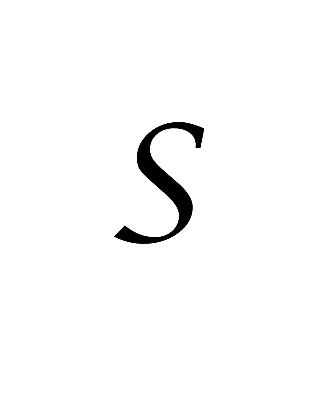 S Letter Tattoo - inkbolt