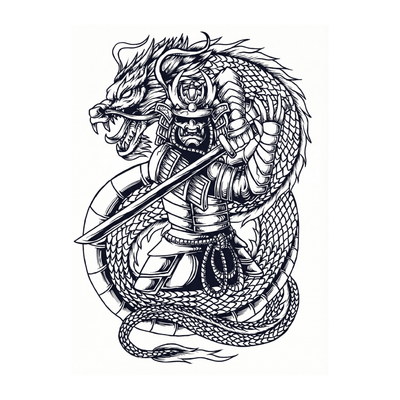 Samurai Dragon - inkbolt