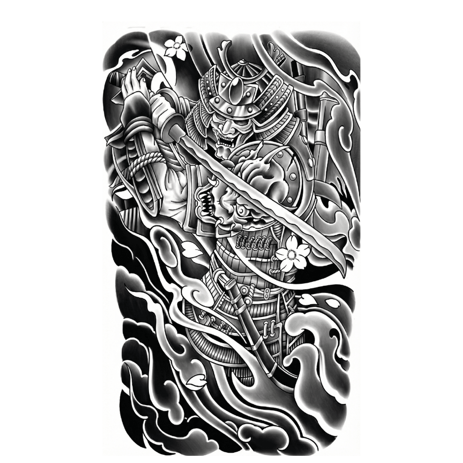 Samurai Half Sleeve - inkbolt