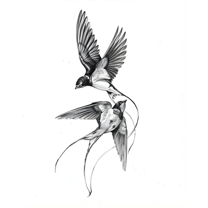 Soaring Swallows - inkbolt