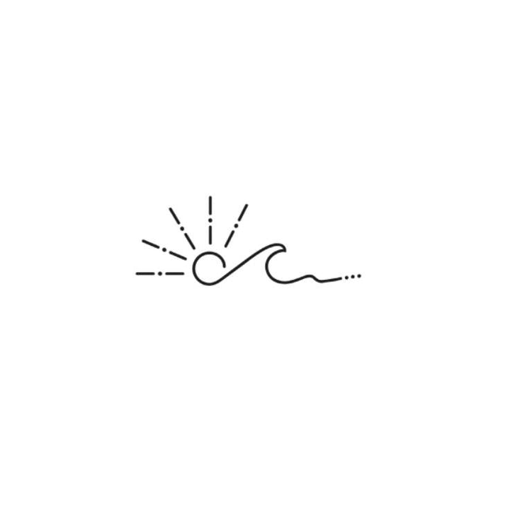 Sun with wave - inkbolt