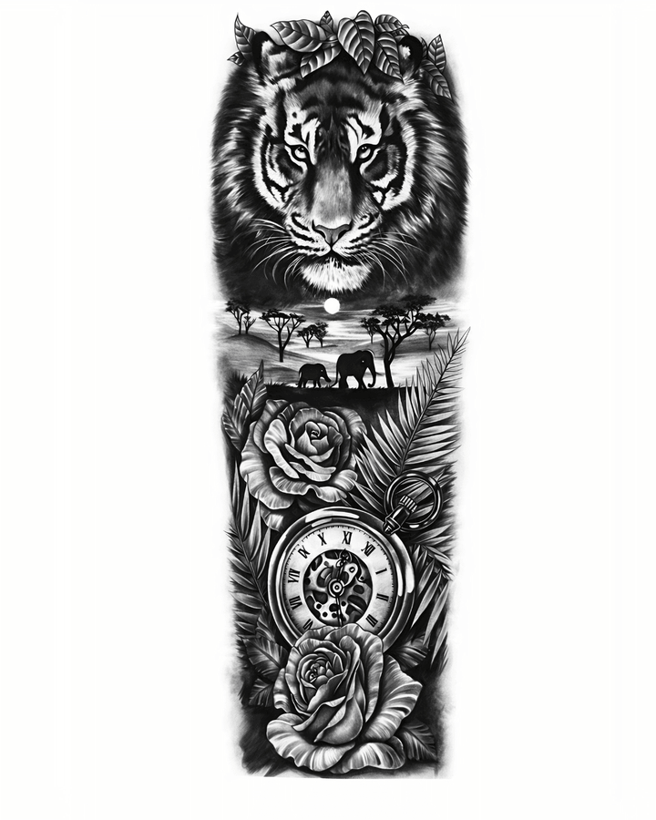 Tiger sleeve - inkbolt