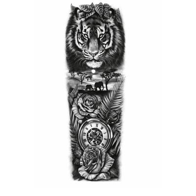 Tiger sleeve - inkbolt