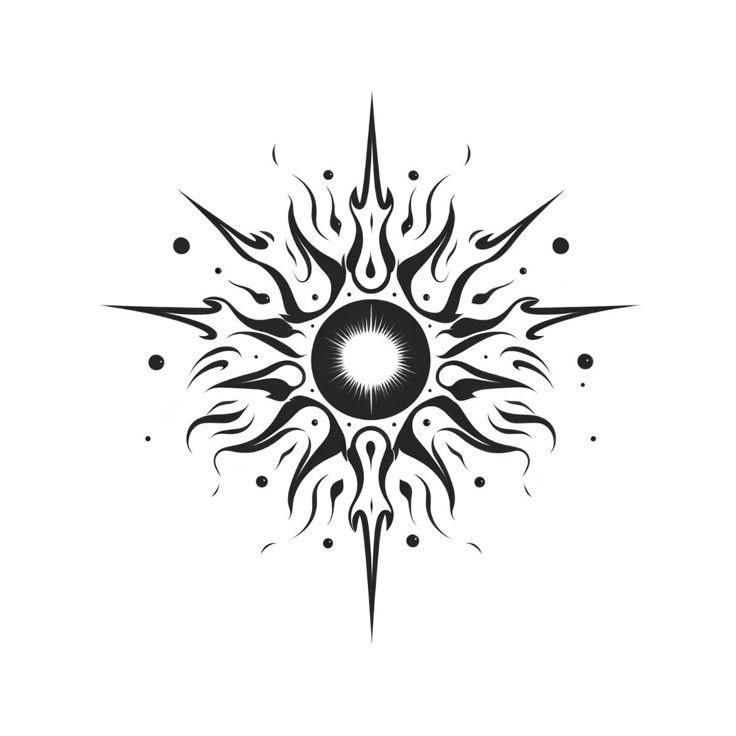 Tribal Sun - inkbolt