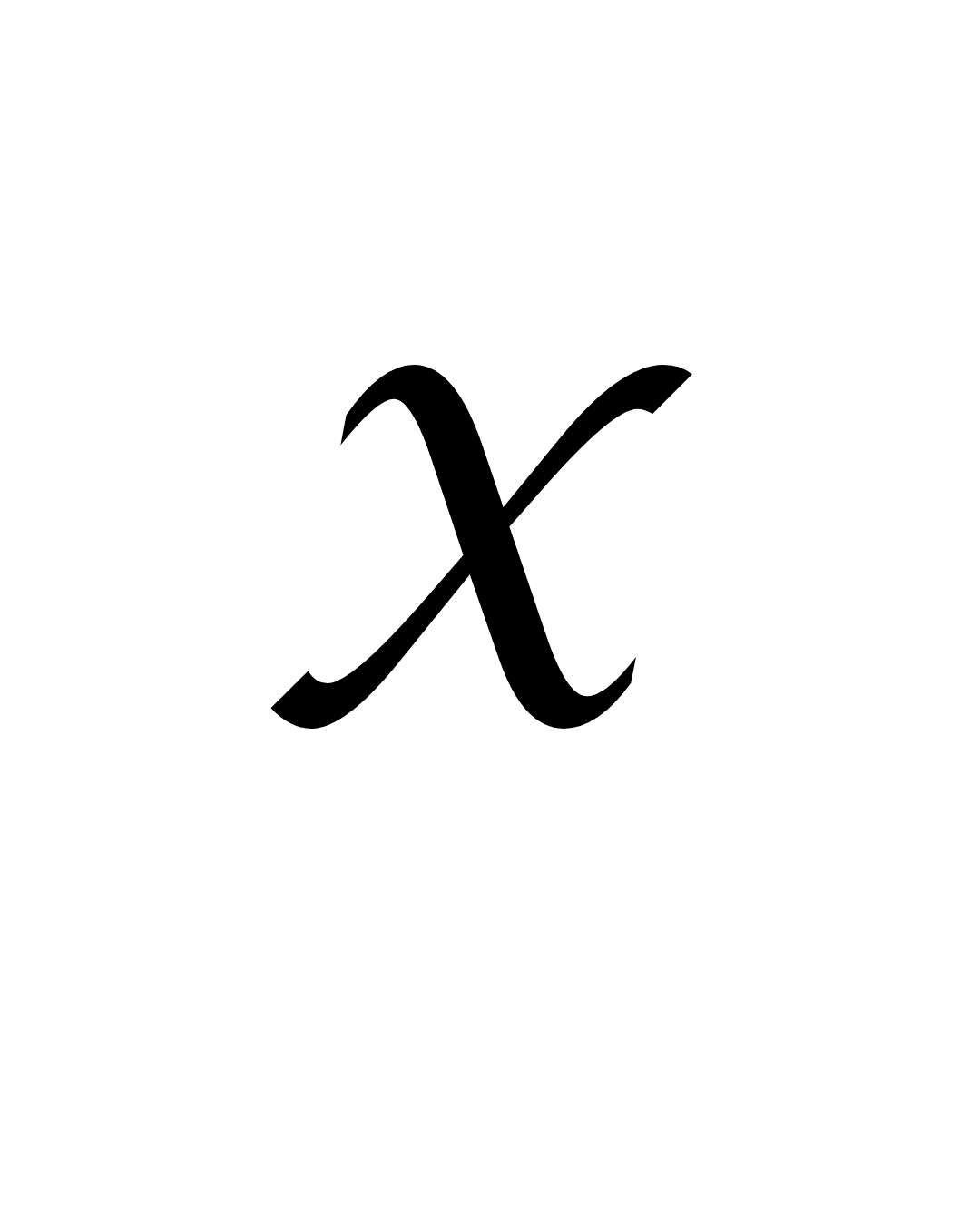 X Letter Tattoo - inkbolt