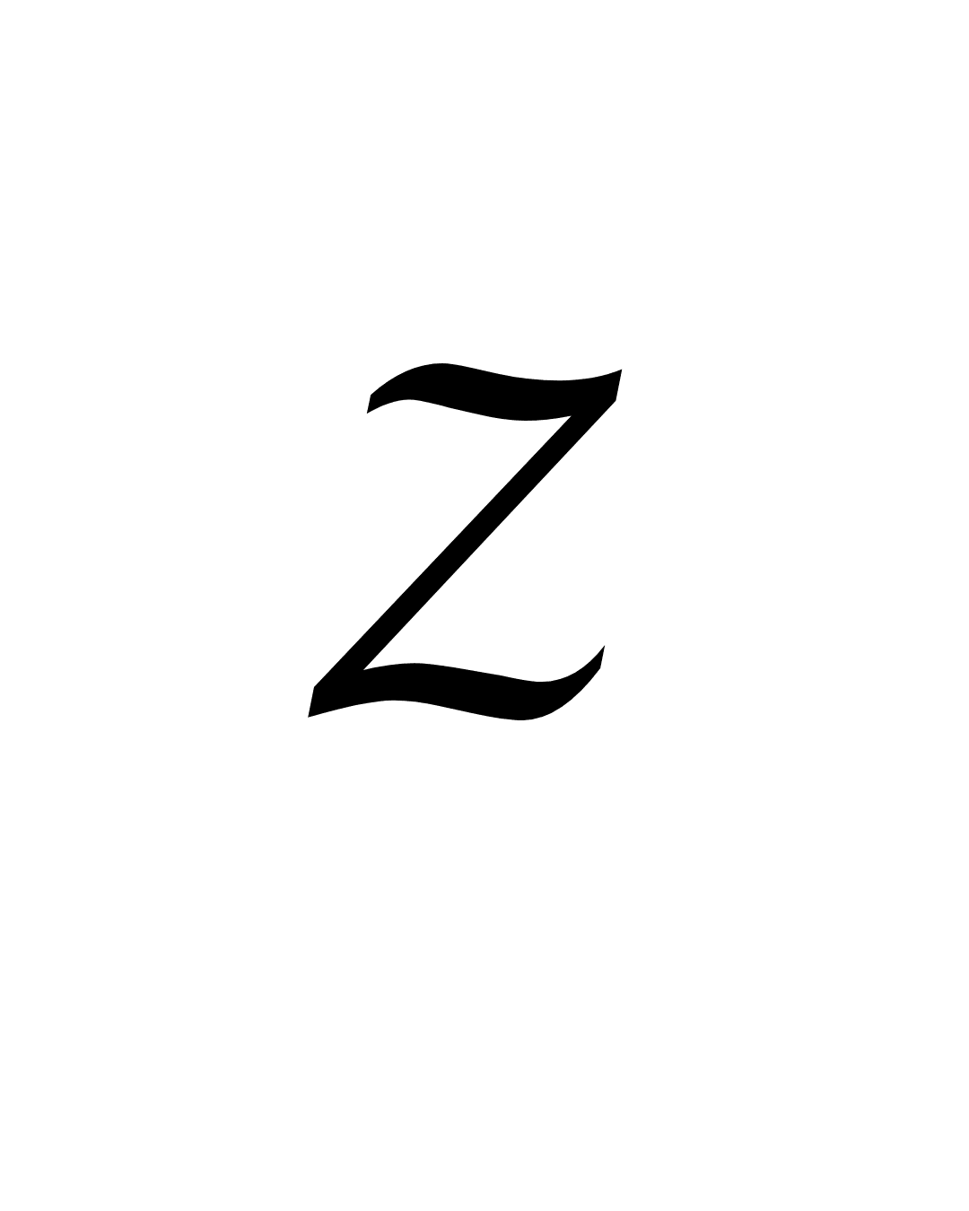 Z Letter Tattoo - inkbolt